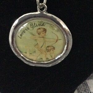 Bohemian Silver and Brown Necklace with Ornate Pendant